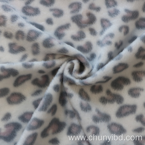 Printed fabric leopard designs brushedfabric